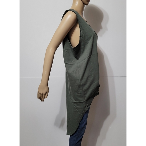 New Widow Women's M Downtown Tail Tank Olive Green - Picture 5 of 7